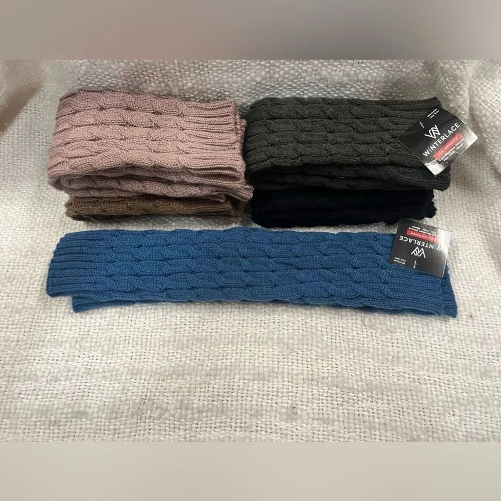 NWT LOT OF 5✨Winterlace Cable Knit leg warmers - Picture 2 of 8